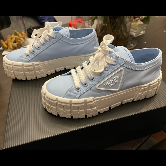 Prada platform blue sneakers size 38 - Picture 2 of 8